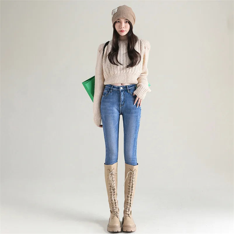 Quinly - warme thermische skinny jeans