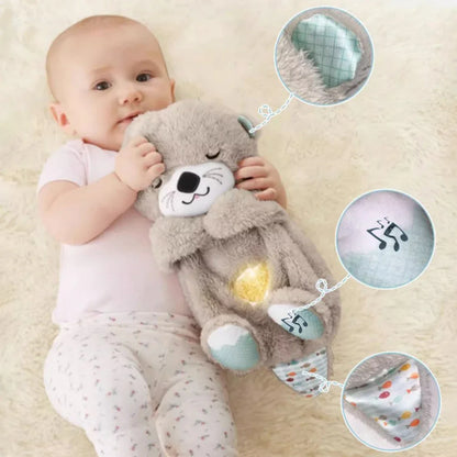 Ademende Otter Slaap En Playmate Otter