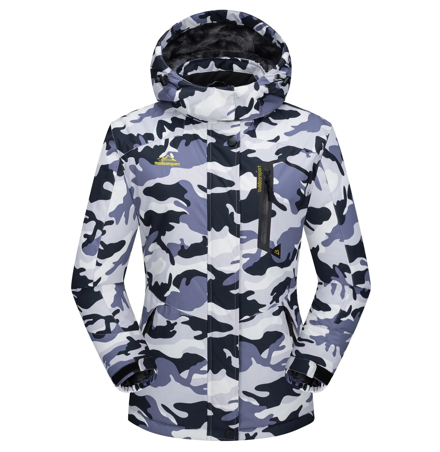 KEFITEVD Dames Winterjas Zware Snowboard Ski Jas Buiten Thermisch Warme Wandeljas Windjack Casual
