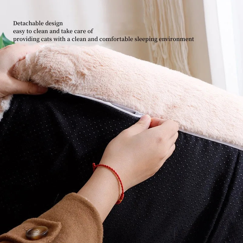 Luxe kattenbed Superzachte warme bank voor kleine honden Afneembaar Wasbaar Antislip