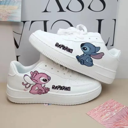 Nieuwe Disney Cartoon Steek Schattige Casual Schoenen Zachte Sportschoenen Voor Vriendin Cadeau Eu Maat 35-44