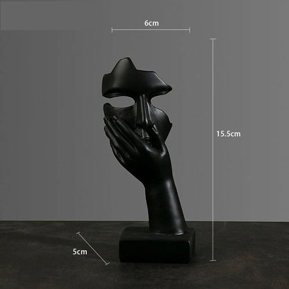 Hars Abstracte Masker Beelden Europese Miniatuur Beeldjes Voor Interieur Home Office Studie Desktop Figuur Ornament Decor Cadeau
