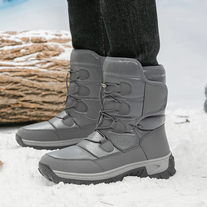 Warme pluchen sneeuwlaarzen voor heren