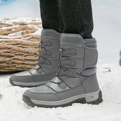 Warme pluchen sneeuwlaarzen voor heren
