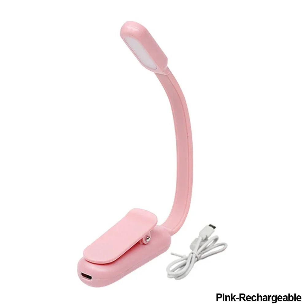 Mini Led Boek Nacht 3 Helderheid Verstelbare Usb Oplaadbare Clip-On Studie Leeslamp Voor Reizen Slaapkamer Slaapzaal Lezen
