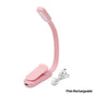 Mini Led Boek Nacht 3 Helderheid Verstelbare Usb Oplaadbare Clip-On Studie Leeslamp Voor Reizen Slaapkamer Slaapzaal Lezen