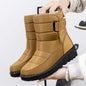 Dames Winter Sneeuwlaarzen – Warme Waterdichte Platform Enkellaarsjes met Pluche Voering