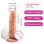 Enorme Grote Zachte Vibrator Verwarming Realistische Dildo Voor Vrouw Mannen Draadloze Telescopische Dick Masturbator Penis G Spot Vagina