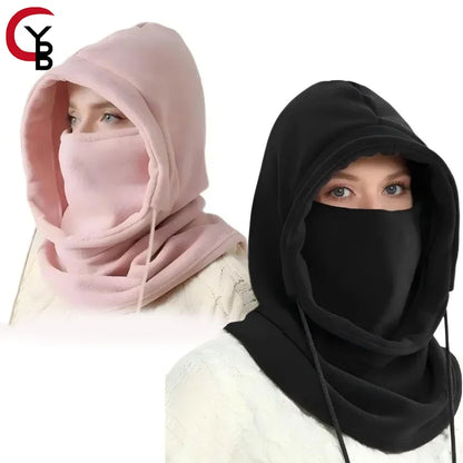 Gezellige Gebreide Winddichte Bivakmuts met Nekwarmer - Perfect voor Skiën & Buitenavonturen, Winteruitrusting
