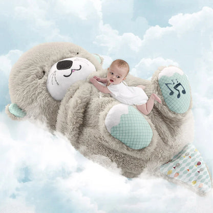 Ademende Otter Slaap En Playmate Otter