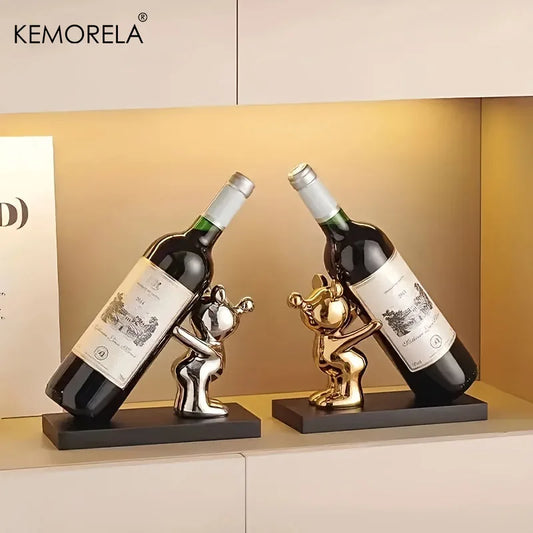 Design Beer Wijnhouder Deluxe - Woonkamer - Houder - Wijnrek - Standaard - Decoratie - Drank - Wijn - Wijnfles - Fles