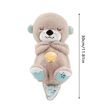 Ademende Otter Slaap En Playmate Otter