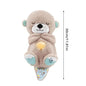Ademende Otter Slaap En Playmate Otter