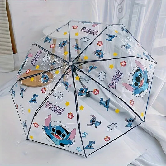 Stitch Draagbare Opvouwbare Paraplu leuk om te geven voor de feestdagen
