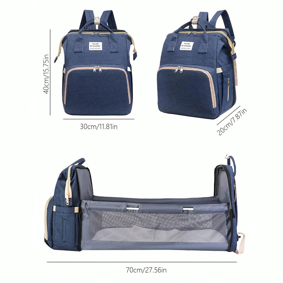 2-in-1 tas voor baby luiers