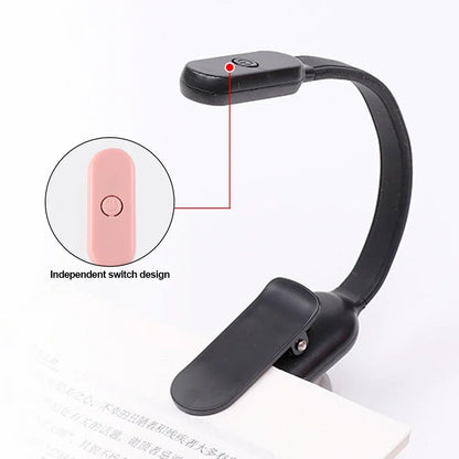 Mini Led Boek Nacht 3 Helderheid Verstelbare Usb Oplaadbare Clip-On Studie Leeslamp Voor Reizen Slaapkamer Slaapzaal Lezen