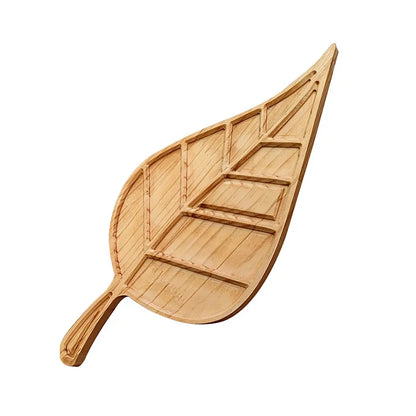 Smakelijk Wijnbord Houten Serveerschaal Bladvorm Charcuterie Bord Schotel Kaas Feestartikelen Aperitief Ornament