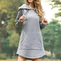 Luna | Casual Hoodie Jurk | Comfortabele Vrijetijdsstijl | Zachte Katoenmix
