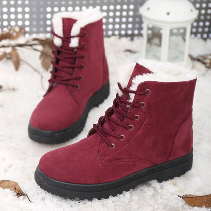 Dames snowboots met pluche voering