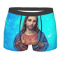Custom Mannelijke Cool Heilig Hart Van Jezus Ondergoed Christelijke Katholieke God Boxer Slips Zachte Korte Broek Onderbroek
