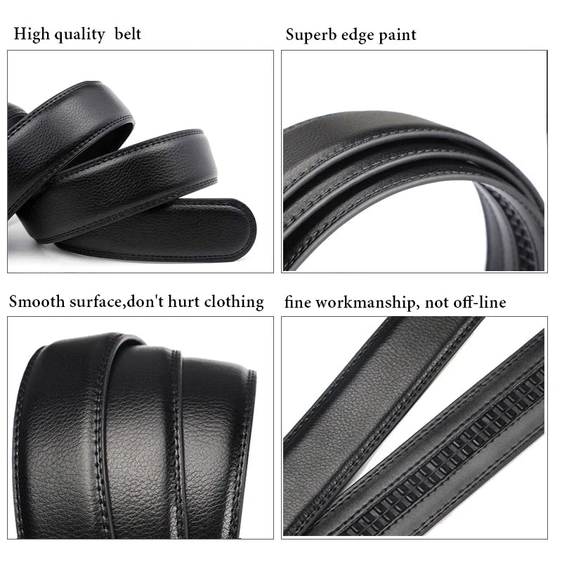 Riemen voor heren, leer, zwart, klassieke verstelbare leren riem, ratel, tailleriem voor jeans, broeken, pakken, geschenken voor mannen