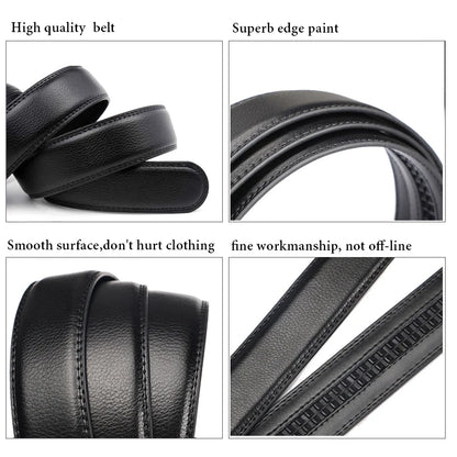 Riemen voor heren, leer, zwart, klassieke verstelbare leren riem, ratel, tailleriem voor jeans, broeken, pakken, geschenken voor mannen