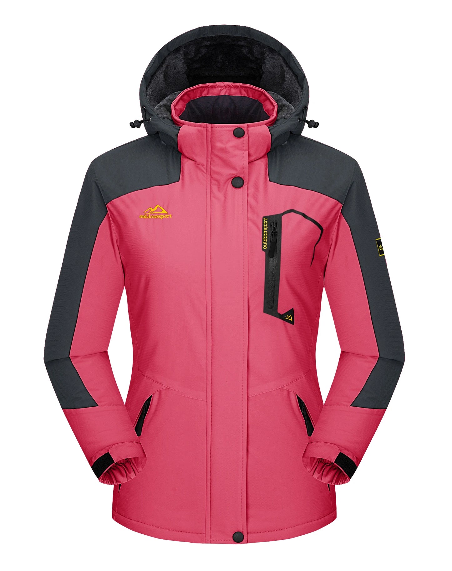 KEFITEVD Dames Winterjas Zware Snowboard Ski Jas Buiten Thermisch Warme Wandeljas Windjack Casual