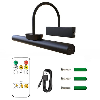 LEQUXXNR 4000mAH Schilderij Foto Licht Portret Met Afstandsbediening Woonkamer Draadloze Wandlamp Art Display Oplaadbare Batterij Werkt (35 CM usb 4000mAH)