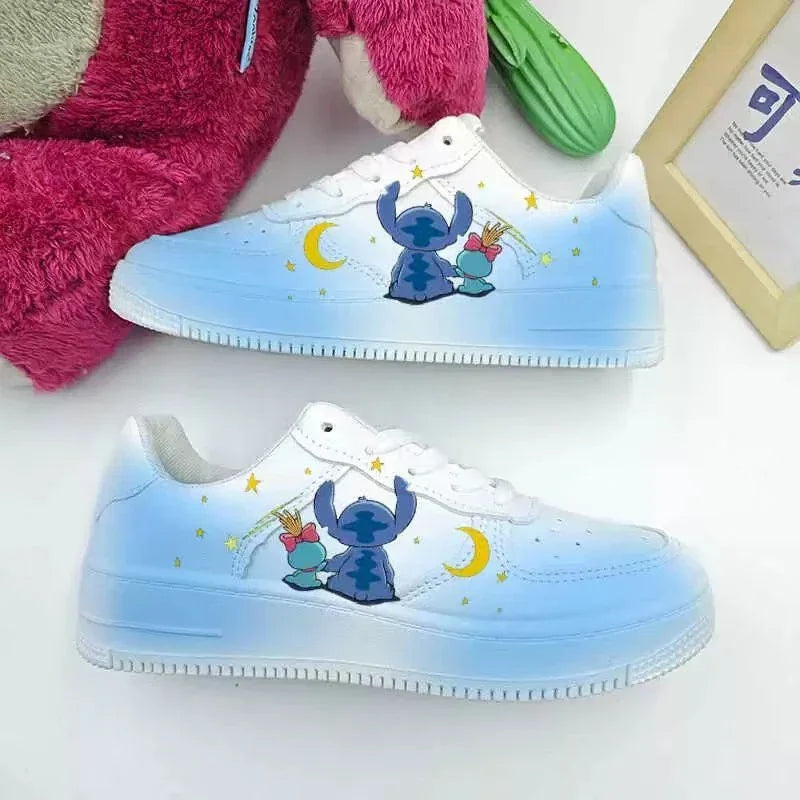 Nieuwe Disney Cartoon Steek Schattige Casual Schoenen Zachte Sportschoenen Voor Vriendin Cadeau Eu Maat 35-44