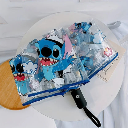 Stitch Draagbare Opvouwbare Paraplu leuk om te geven voor de feestdagen