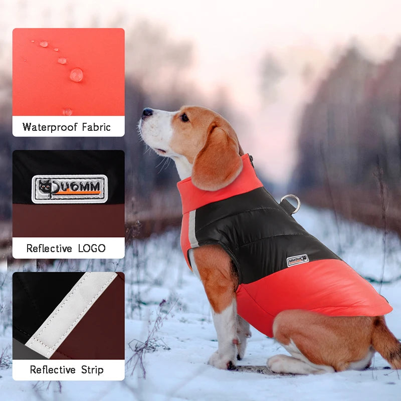Waterdichte hondenjas Winter warme hondenkleding voor kleine grote honden Puppyvest Chihuahua-jas Franse Bulldog Yorkie Pug-kostuum