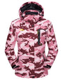 KEFITEVD Dames Winterjas Zware Snowboard Ski Jas Buiten Thermisch Warme Wandeljas Windjack Casual