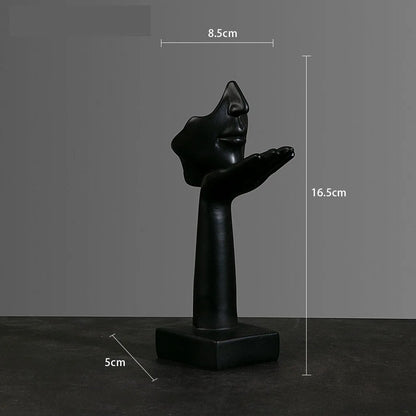 Hars Abstracte Masker Beelden Europese Miniatuur Beeldjes Voor Interieur Home Office Studie Desktop Figuur Ornament Decor Cadeau