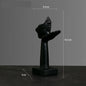 Hars Abstracte Masker Beelden Europese Miniatuur Beeldjes Voor Interieur Home Office Studie Desktop Figuur Ornament Decor Cadeau