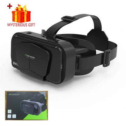 Shinecon Vr Bril 3d Headset Virtual Reality Apparaten Helm Viar Lenzen Goggle Voor Smartphone Mobiele Telefoon Smart Met Controller