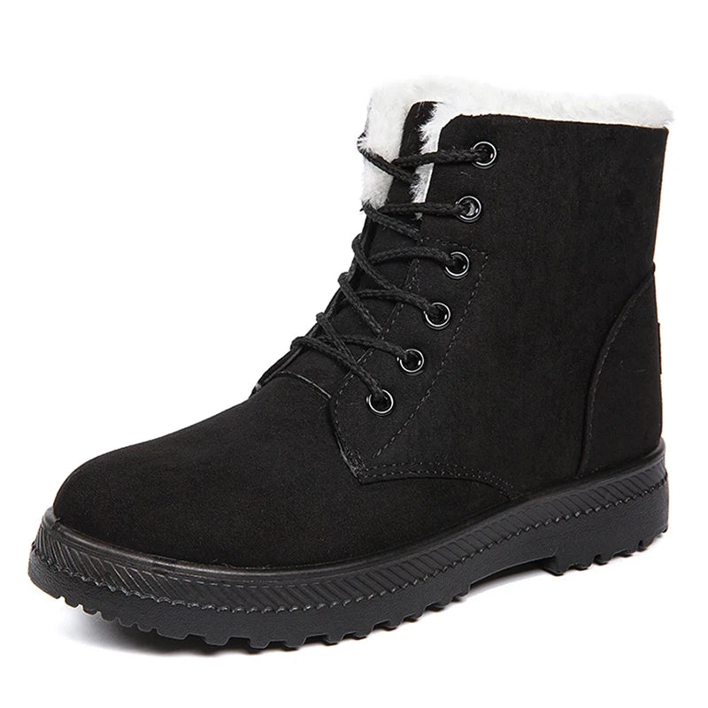 Dames snowboots met pluche voering
