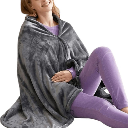 Usb Elektrische Verwarmde Deken 3 Verwarmingsniveaus Fleece Verwarmde Deken Draagbare Verwarming Lap Deken Snel Verwarmde Cape Pad