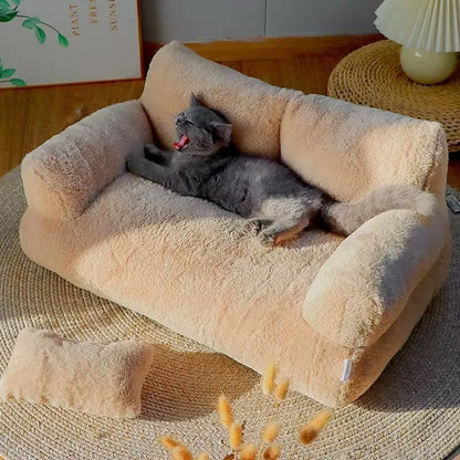 Luxe kattenbed Superzachte warme bank voor kleine honden Afneembaar Wasbaar Antislip
