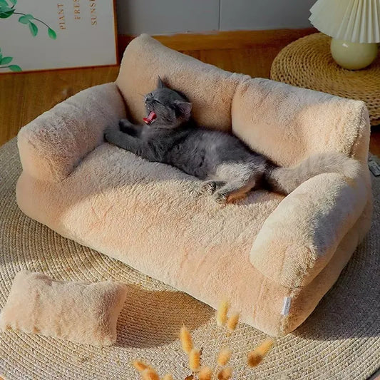 Luxe kattenbed Superzachte warme bank voor kleine honden Afneembaar Wasbaar Antislip