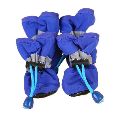 4 stks/set Waterdichte Hond Schoenen Antislip Regenlaarzen Schoeisel voor Kleine Katten Honden Puppy Hond Huisdier laarsjes Huisdier Poot Accessoires