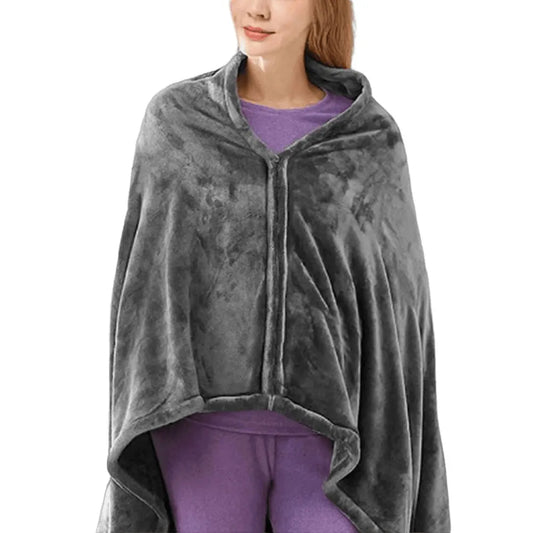 Usb Elektrische Verwarmde Deken 3 Verwarmingsniveaus Fleece Verwarmde Deken Draagbare Verwarming Lap Deken Snel Verwarmde Cape Pad