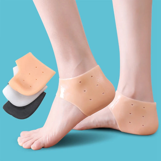 Siliconen hielbeschermer Beschermhoes Hiel spoorpads voor verlichting Fasciitis plantaris Hielpijn Verminder de druk op de hiel 1 paar