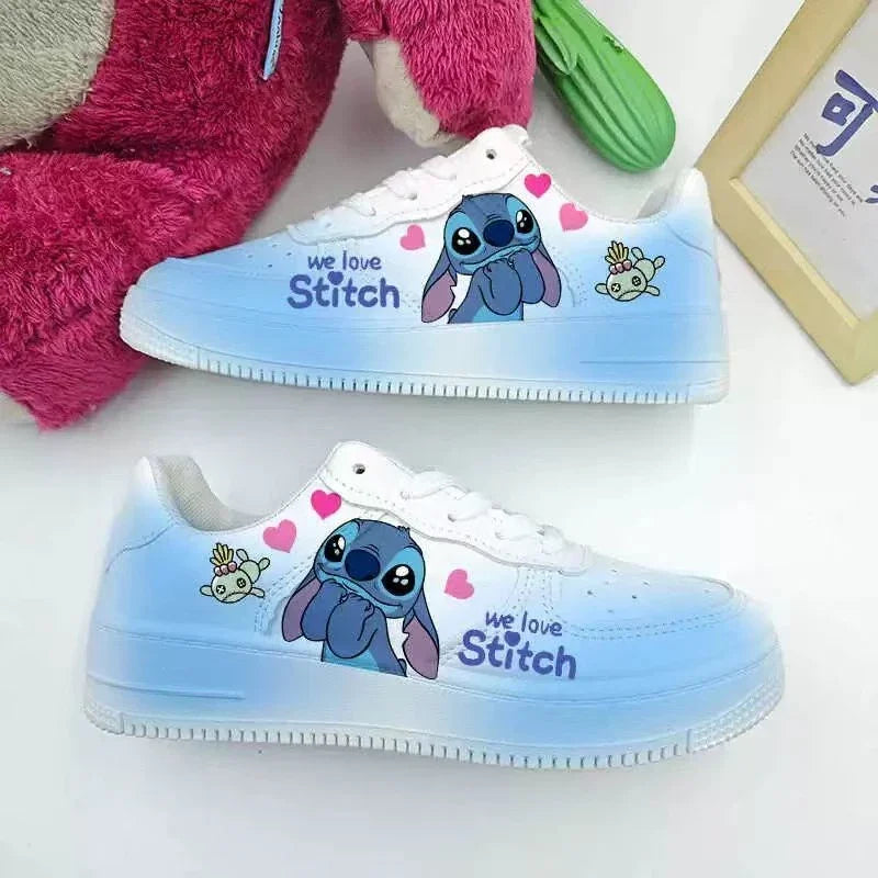 Nieuwe Disney Cartoon Steek Schattige Casual Schoenen Zachte Sportschoenen Voor Vriendin Cadeau Eu Maat 35-44