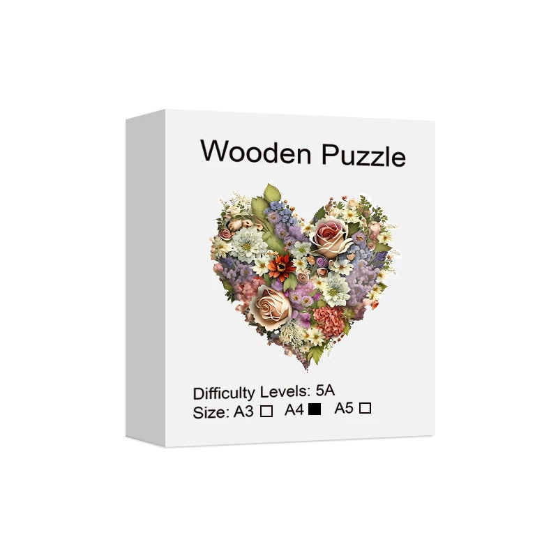Unieke Liefdespuzzel, Veelkleurige Houten Puzzel Voor Volwassenen-Een Leuk En Uitdagend Spel! Valentijnsdag Cadeau Interieur