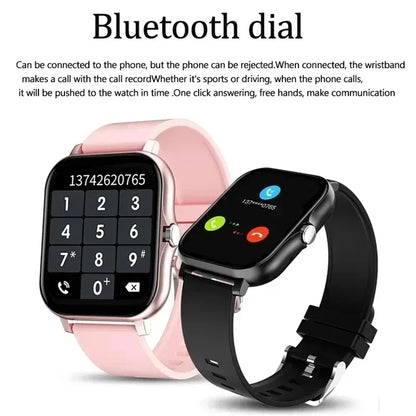 Smart Horloge Voor Mannen Vrouwen Cadeau Voor Xiaomi Volledig Touchscreen Sport Fitness Horloges Bt Oproep Digitale Smartwatch Horloge 2024 Nieuwe