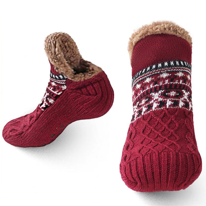 Winter Women Warm Men’s Socks Thickened Thermal Ski Non-slip Soccer Stockings Indoor Home Floor Slippers Sock for Christmas