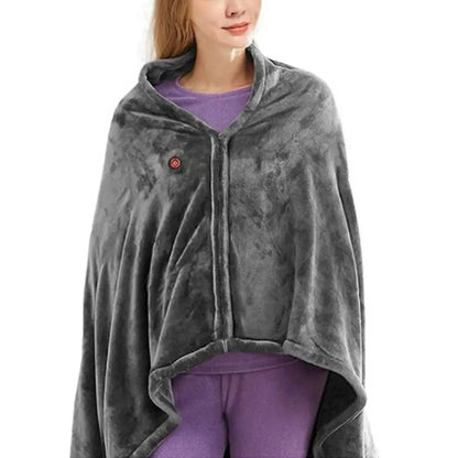 Usb Elektrische Verwarmde Deken 3 Verwarmingsniveaus Fleece Verwarmde Deken Draagbare Verwarming Lap Deken Snel Verwarmde Cape Pad