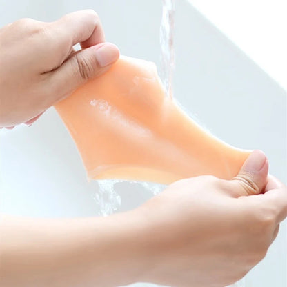 Siliconen hielbeschermer Beschermhoes Hiel spoorpads voor verlichting Fasciitis plantaris Hielpijn Verminder de druk op de hiel 1 paar