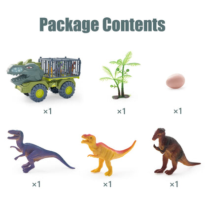 Kiddel XL Dinosaurus auto truck met kooi inclusief dinosaurussen - Dinosaurus speelgoed kinderen