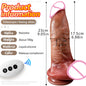 Enorme Grote Zachte Vibrator Verwarming Realistische Dildo Voor Vrouw Mannen Draadloze Telescopische Dick Masturbator Penis G Spot Vagina